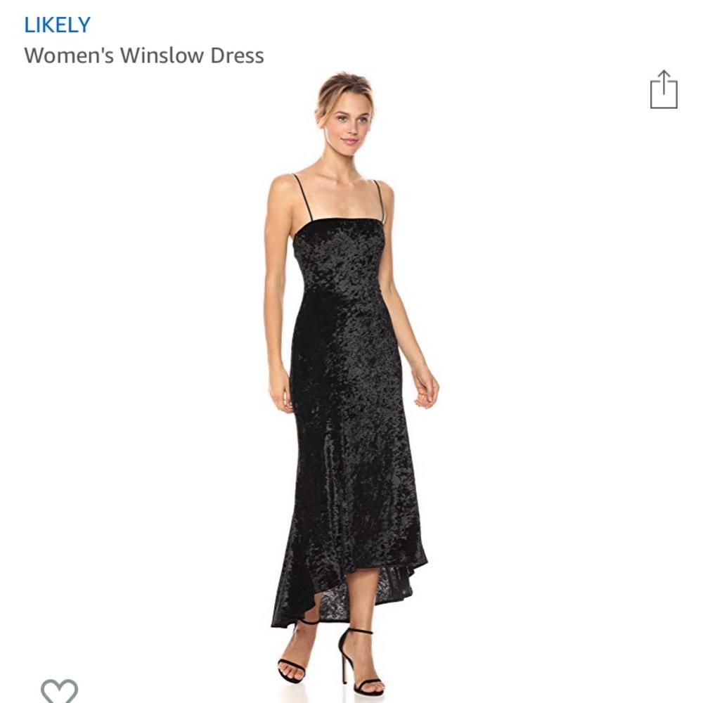 Likely Black Winslow Velvet Dress